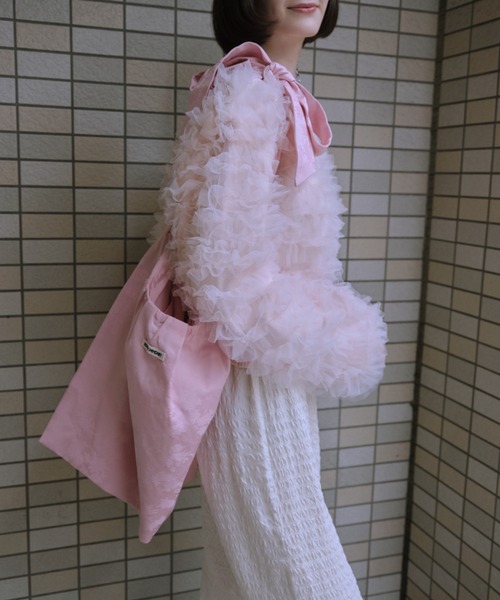 セール】【ZOZO限定】volume tulle knit tops（ニット/セーター