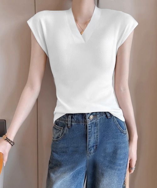 MARNI フレンチスリーブ トップス セール】サマーニット フレンチスリーブ トップス（Tシャツ