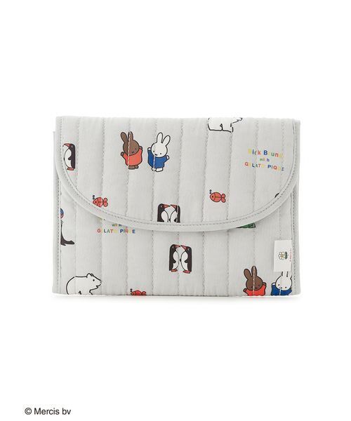 Miffy( ミッフィー)の「【Dick Bruna】キルティング総柄母子手帳ケースM(母子手帳ケース・レディース・ピンク/グレー・M)」の10枚目の写真
