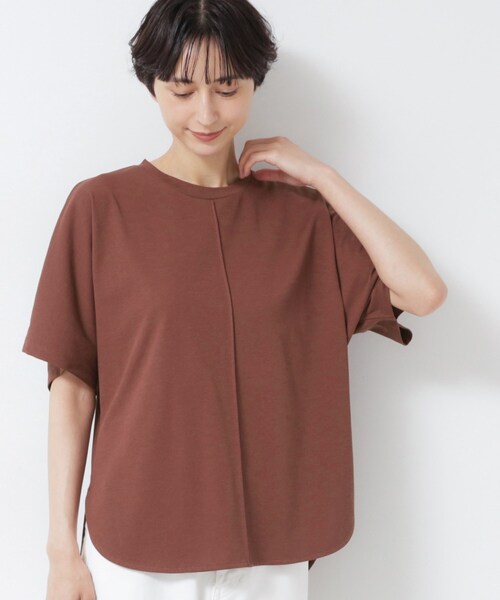 Dessin(デッサン)の「【洗える】フレアカットソー(Tシャツ/カットソー・レディース・ホワイト系/ブラック/ボルドー・00/03/02/01)」の12枚目の写真