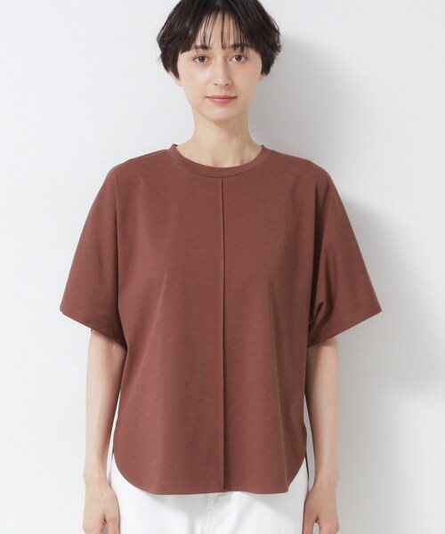 Dessin(デッサン)の「【洗える】フレアカットソー(Tシャツ/カットソー・レディース・ホワイト系/ブラック/ボルドー・00/03/02/01)」の16枚目の写真