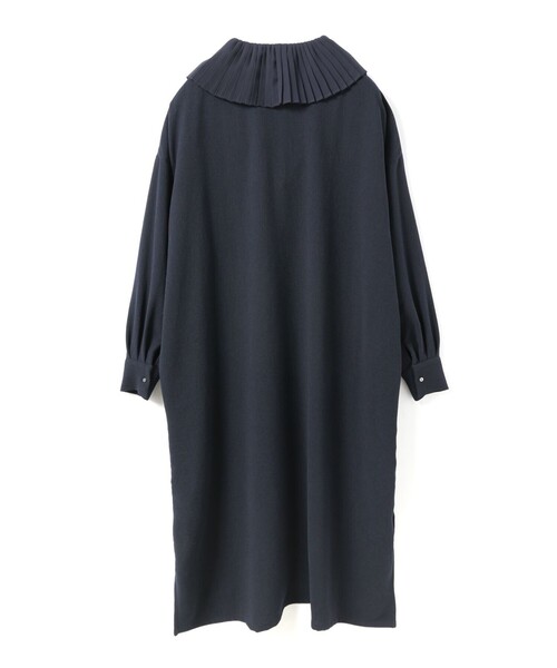 mizuiroind（ミズイロインド）の「mizuiro ind プリーツカラーワンピース（ワンピース・レディース・ブラック/ネイビー/ブラック系その他2・FREE）」の6枚目の写真