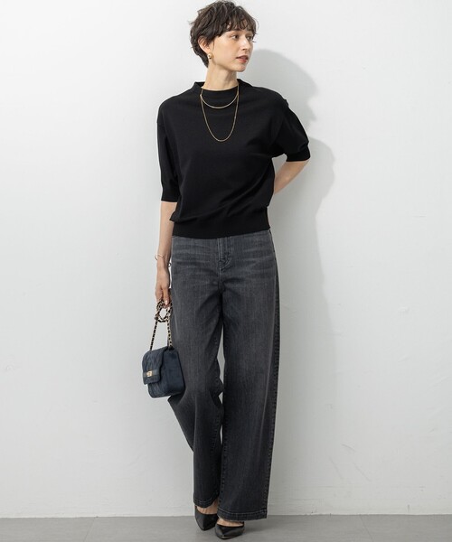 セール】【洗える/吊り干しOK】ヴィスコースストレッチ パフスリーブ