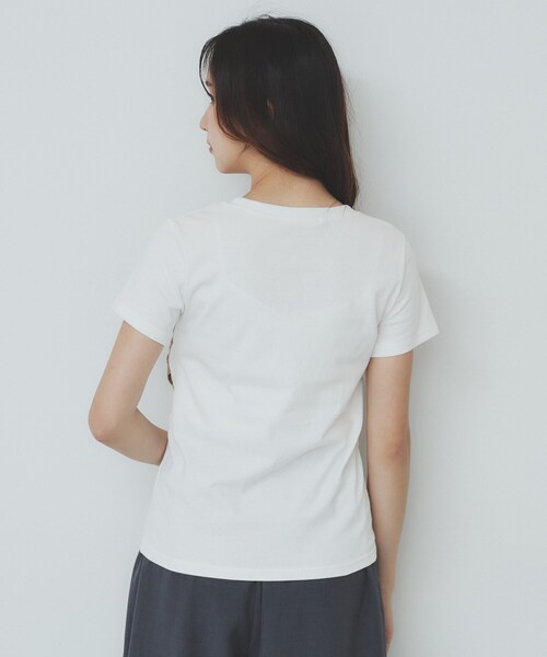 index(インデックス)の「パール調アシメドッキングTシャツ【洗える/接触冷感】(Tシャツ/カットソー・レディース・ホワイト系7/ベージュ系その他7/ブラック系4・38/36/42/40)」の18枚目の写真