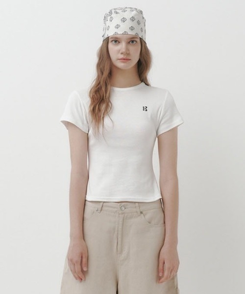 BEIDELLI（ベイデリー）の「[MADE] エルロレタリングベーシック半袖Tシャツ（Tシャツ/カットソー・レディース・ホワイト/ブラック/グレー・FREE）」の5枚目の写真
