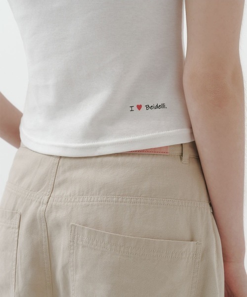 BEIDELLI（ベイデリー）の「[MADE] エルロレタリングベーシック半袖Tシャツ（Tシャツ/カットソー・レディース・ホワイト/ブラック/グレー・FREE）」の10枚目の写真