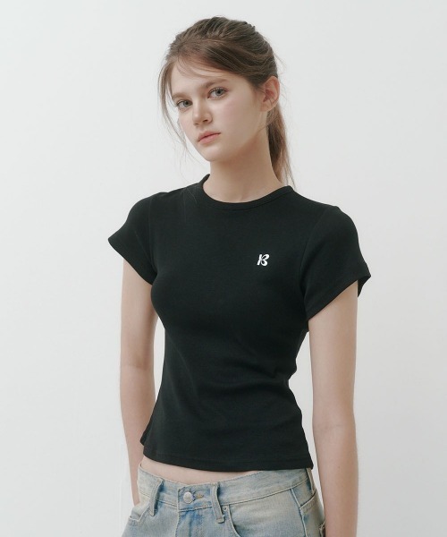 BEIDELLI（ベイデリー）の「[MADE] エルロレタリングベーシック半袖Tシャツ（Tシャツ/カットソー・レディース・ホワイト/ブラック/グレー・FREE）」の14枚目の写真