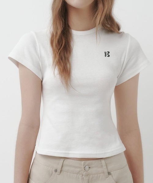 BEIDELLI（ベイデリー）の「[MADE] エルロレタリングベーシック半袖Tシャツ（Tシャツ/カットソー・レディース・ホワイト/ブラック/グレー・FREE）」の9枚目の写真
