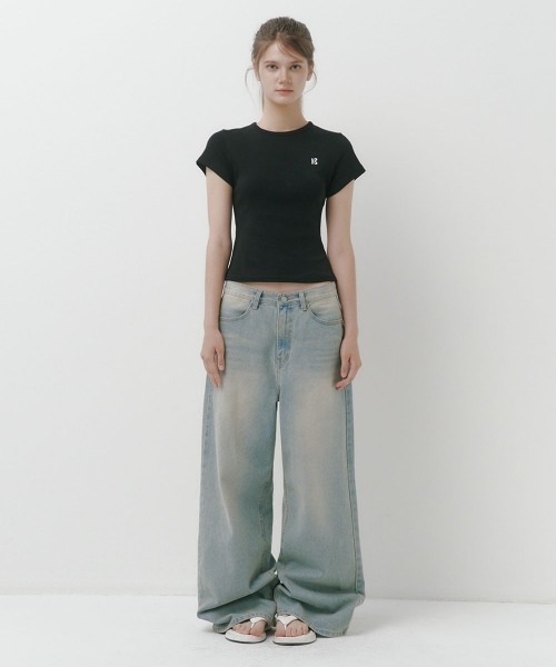 BEIDELLI（ベイデリー）の「[MADE] エルロレタリングベーシック半袖Tシャツ（Tシャツ/カットソー・レディース・ホワイト/ブラック/グレー・FREE）」の16枚目の写真