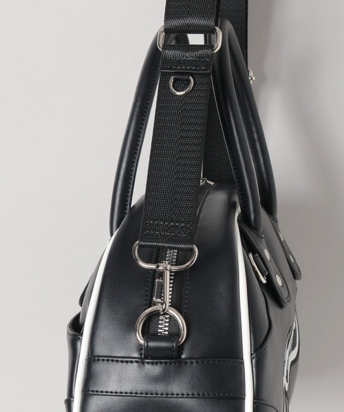 JEANASIS（ジーナシス）の「ミニロゴボウリングBAG/579610（ショルダーバッグ・レディース・ブラック/ホワイト/グリーン・FREE）」の10枚目の写真