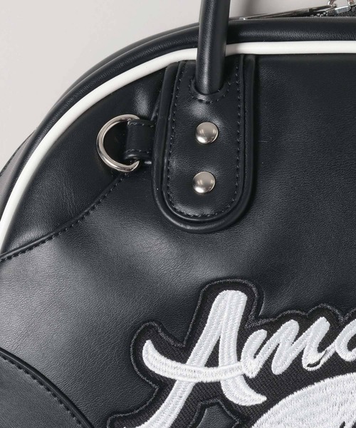 JEANASIS（ジーナシス）の「ミニロゴボウリングBAG/579610（ショルダーバッグ・レディース・ブラック/ホワイト/グリーン・FREE）」の11枚目の写真