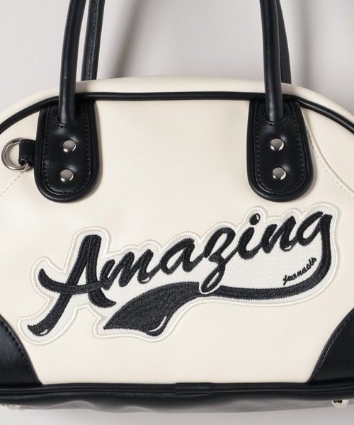 JEANASIS（ジーナシス）の「ミニロゴボウリングBAG/579610（ショルダーバッグ・レディース・ブラック/ホワイト/グリーン・FREE）」の16枚目の写真