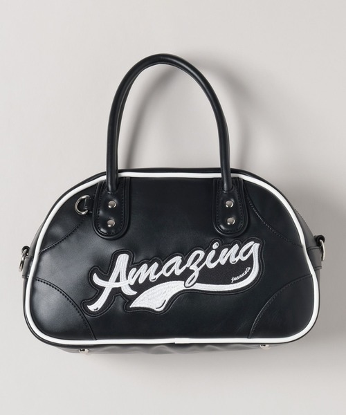 JEANASIS（ジーナシス）の「ミニロゴボウリングBAG/579610（ショルダーバッグ・レディース・ブラック/ホワイト/グリーン・FREE）」の19枚目の写真