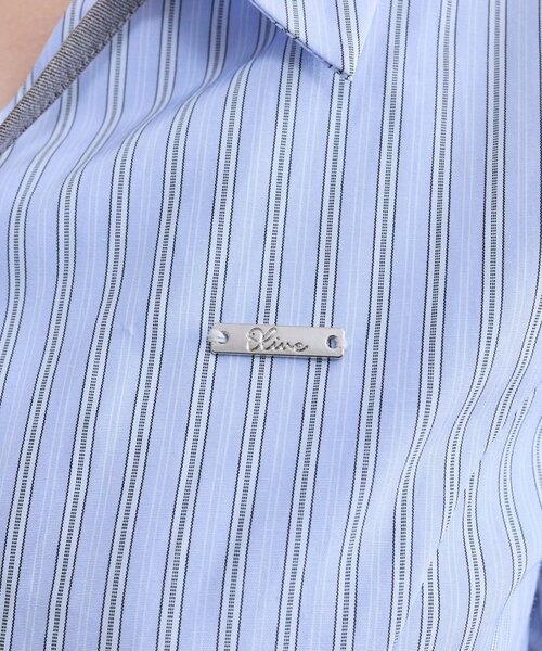 OLIVE des OLIVE(オリーブデオリーブ)の「ネクタイ付半袖シャツ(シャツ/ブラウス・レディース・ホワイト/サックスブルー/オフホワイト・FREE)」の12枚目の写真