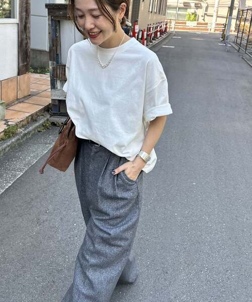 JOURNAL STANDARD(ジャーナルスタンダード)の「《追加4》タックスウェットTシャツ(Tシャツ/カットソー・レディース・ブラック/ブラウン系その他/ホワイト/パープル系その他・FREE)」の11枚目の写真