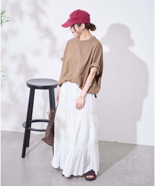 JOURNAL STANDARD(ジャーナルスタンダード)の「《追加4》タックスウェットTシャツ(Tシャツ/カットソー・レディース・ブラック/ブラウン系その他/ホワイト/パープル系その他・FREE)」の13枚目の写真