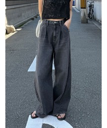 Ungrid | ウエストタックカーブデニム(デニムパンツ)