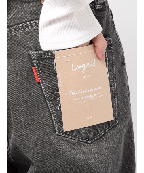 セール】ウエストタックカーブデニム（デニムパンツ）｜Ungrid