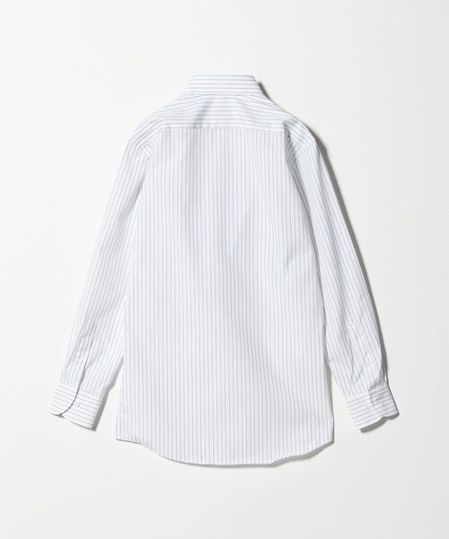 green label relaxing(グリーンレーベルリラクシング)の「コットン ピンストライプ タブカラー ドレスシャツ -イージーアイロン-(ビジネスシャツ・メンズ・ネイビー/ブラウン系・40cm/42cm/39cm/41cm/43cm/37cm/38cm)」の13枚目の写真