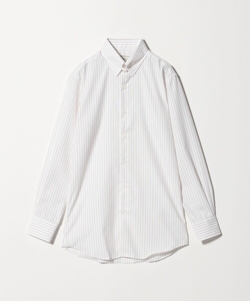 green label relaxing(グリーンレーベルリラクシング)の「コットン ピンストライプ タブカラー ドレスシャツ -イージーアイロン-(ビジネスシャツ・メンズ・ネイビー/ブラウン系・40cm/42cm/39cm/41cm/43cm/37cm/38cm)」の20枚目の写真