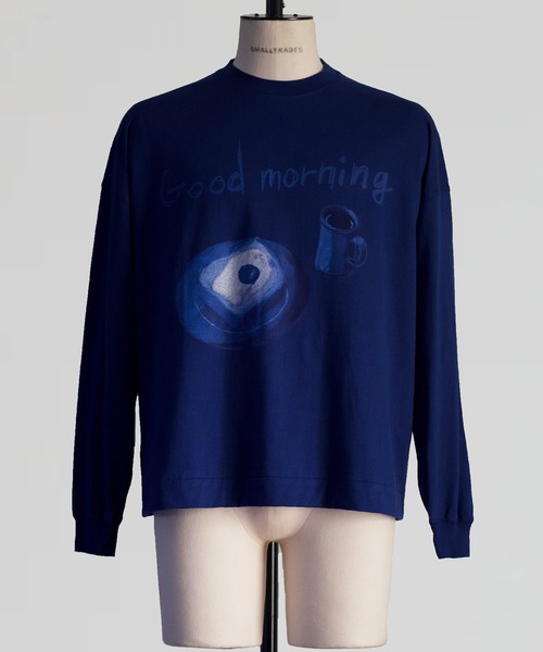SHINYAKOZUKA(シンヤコヅカ)の「MORNING SPECIAL(Tシャツ/カットソー・メンズ・ダークネイビー/ホワイト/ダークブラック・SMALL/MEDIUM/LARGE)」の3枚目の写真