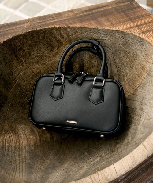 HARE（ハレ）の「ミニボストンBAG(HARE)（ボストンバッグ・メンズ・ブラック・FREE）」の2枚目の写真