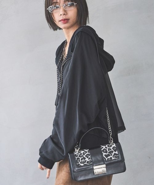 PAGEBOY（ページボーイ）の「アソートフラップハンドバッグ（ハンドバッグ・レディース・ブラック/イエロー/レオパード・FREE）」の3枚目の写真