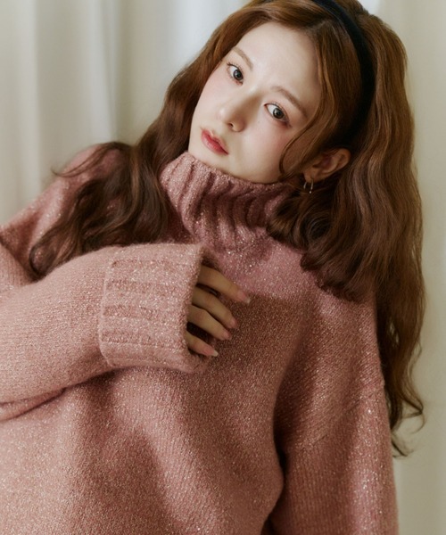 スパンコールタートルニット（ニット/セーター）｜Olu.（オルドット