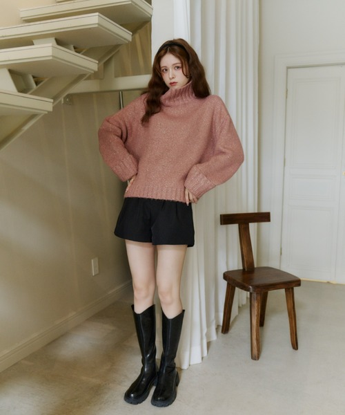 スパンコールタートルニット（ニット/セーター）｜Olu.（オルドット