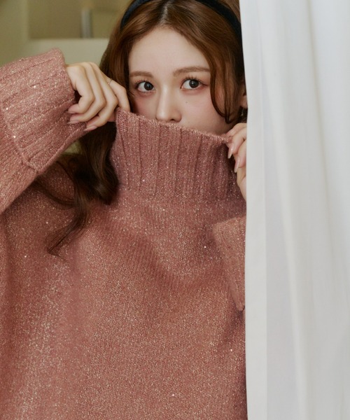 スパンコールタートルニット（ニット/セーター）｜Olu.（オルドット