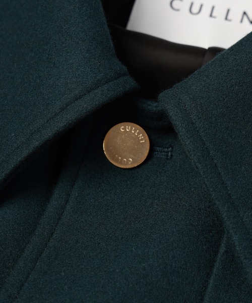 CULLNI（クルニ）の「Lamb Wool Melton Layerd Long Coat（トレンチコート・メンズ・ブラウン/ブラック/ネイビー/グリーン・2/1/0）」の18枚目の写真