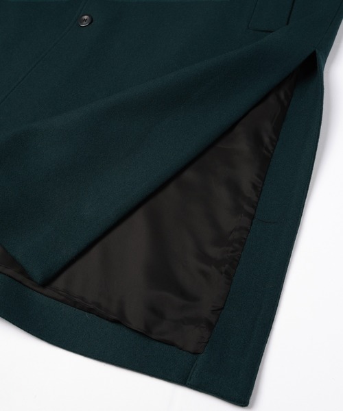 CULLNI（クルニ）の「Lamb Wool Melton Layerd Long Coat（トレンチコート・メンズ・ブラウン/ブラック/ネイビー/グリーン・2/1/0）」の21枚目の写真