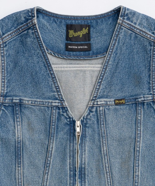 Wrangler×MAISON SPECIAL】Collaboration Mud Denim Vest