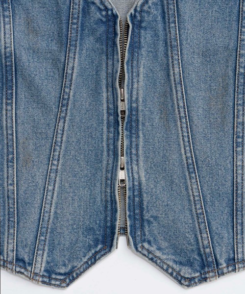 Wrangler×MAISON SPECIAL】Collaboration Mud Denim Vest/ラングラー