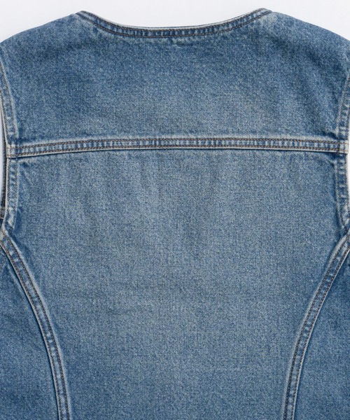 Wrangler×MAISON SPECIAL】Collaboration Mud Denim Vest/ラングラー
