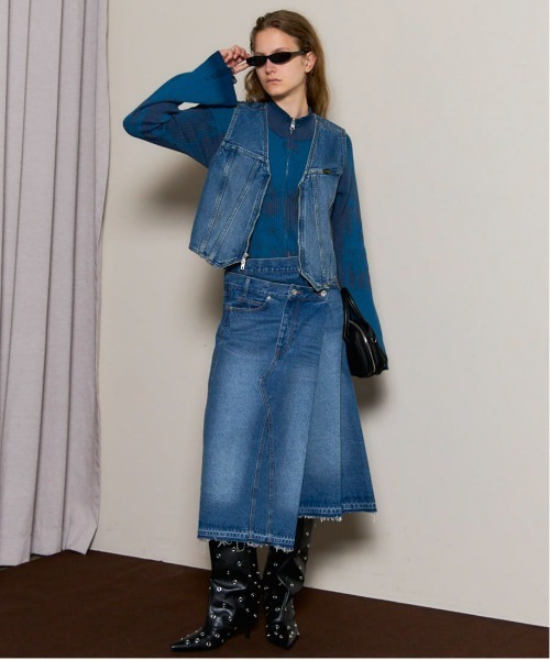 Wrangler×MAISON SPECIAL】Collaboration Mud Denim Vest