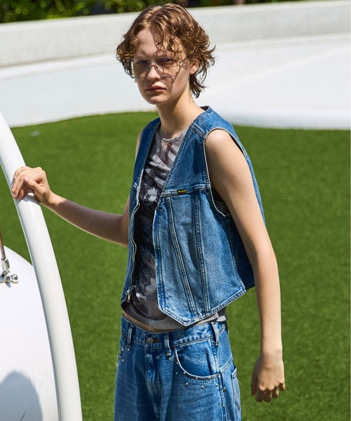 Wrangler×MAISON SPECIAL】Collaboration Mud Denim Vest