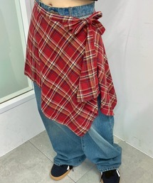 ラップスカート」に該当するレッド/赤色系のファッション通販 - ZOZOTOWN