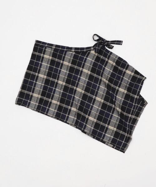 WEGO（ウィゴー）の「WEGO/チェックラップスカート（スカート・レディース・ブラック/レッド/ブラウン・FREE）」の6枚目の写真