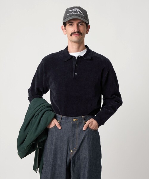 steven alan ダークグレー ニットポロシャツ Steven Alan（スティーブンアラン）の「＜Steven Alan＞ LIGHT