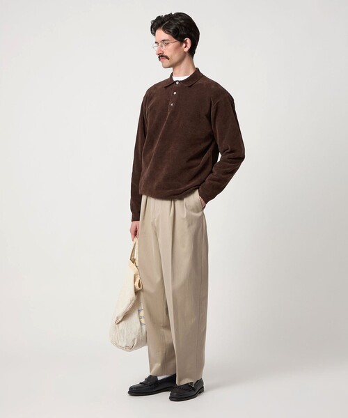 Steven Alan（スティーブンアラン）の「＜Steven Alan＞ 3B コットン ニット ポロシャツ（ニット/セーター・メンズ・ダークブラウン/ネイビー・S/M/L/XL）」の8枚目の写真