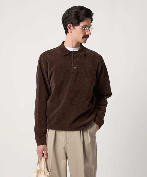 Steven Alan＞ 3B コットン ニット ポロシャツ（ニット/セーター