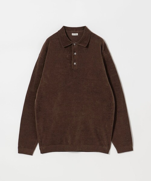 美品　steven alan ニットポロシャツ Steven Alan＞ 3B コットン ニット ポロシャツ
