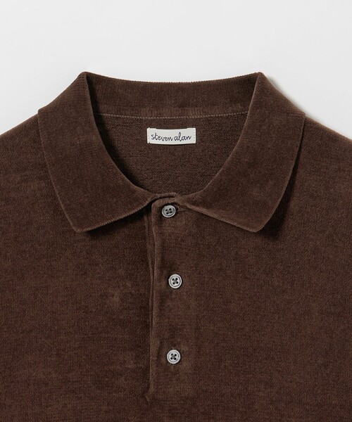 Steven Alan＞ 3B コットン ニット ポロシャツ（ニット/セーター