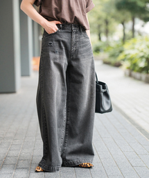 SPICK AND SPAN ワイドレッグデニムパンツ M ZOZOTOWN U by SPICK&SPAN ジーンズ デニム デニムパンツ 「追加」サイド