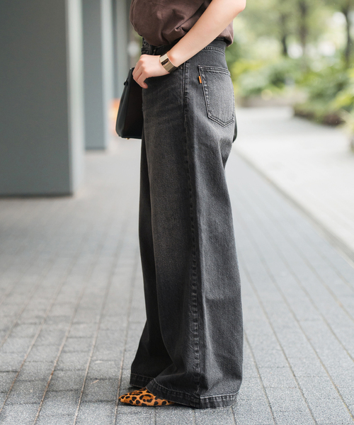 5 1/2 BAGGY DENIM (Black）（デニムパンツ）｜Spick & Span