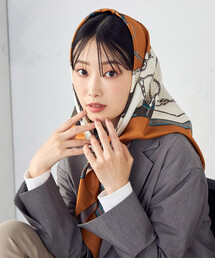 COMME CA ISM | 【リバーシブル】タッセル大判スカーフ(ストール/ショール)