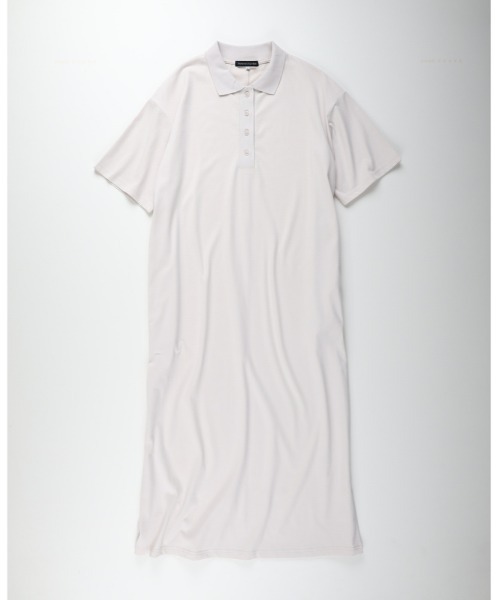 Right-on(ライトオン)の「【HONEYSUCKLE ROSE】接触冷感ポロワンピース(ワンピース・レディース・ブラウン/ライトグレー/ダークグレー・L/M)」の15枚目の写真