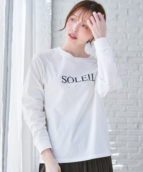 ikka（イッカ）の「【親子コーデ】ロゴフォトプリントスウェットＴ（Tシャツ/カットソー・レディース・オフホワイト/チャコールグレー/ホワイト・M/L/S）」の5枚目の写真