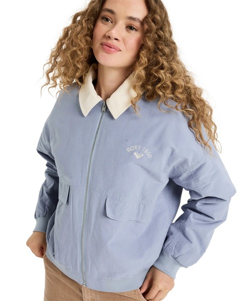 ROXY(ロキシー)の「SWEET TALK /ロキシーワンポイント中綿ジップアップアビエータージャケット(ブルゾン・レディース・ブルー・MEDIUM/SMALL)」の11枚目の写真
